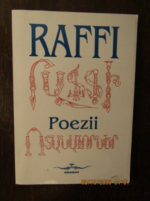 RAFFI -POEZII foto