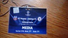 Acreditare meci de fotbal Steaua - Chelsea 1 octombrie 2013 foto