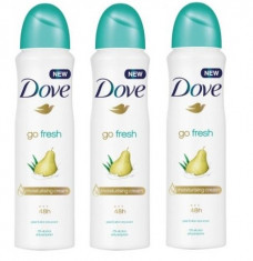 Set 3 x Deodorant Antiperspirant Spray 48h, Dove Go Fresh, Pear &amp;amp; Aloe, 150 ml foto