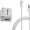 Kit incarcare priza AKASHI cu cablu Apple Lightning 1m, White