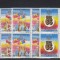 ROMANIA 1987 LP 1174 - 65 ANI U.T.C. BLOCURI DE 4 TIMBRE MNH