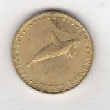 Bnk mnd Tristan da Cunha 20 pence 2008 unc, fauna marina, Africa
