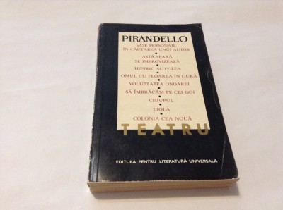 PIRANDELLO .TEATRU-RF15/1 foto