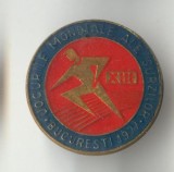 JOCURILE MONDIALE ALE SURZILOR - BUCURESTI 1977 - Insigna - SPORT