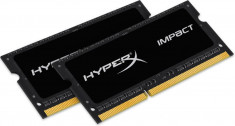 Memorie laptop Kingston HX321LS11IB2K2/8 HyperX Impact, 2x4GB DDR3 2133MHz CL11 SODIMM foto