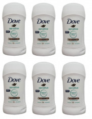 Set 6 x Deodorant Antiperspirant Stick 48h, Dove Sensitive, 40 ml foto