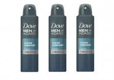 Set 3 x Deodorant Antiperspirant Spray 48h, Dove Men+Care, Clean Comfort, 150 ml foto