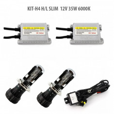 Kit Xenon H4 H/L SLIM 12V 35W 6000K Carguard foto