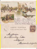 Paris -1900-litografie, Circulata, Printata