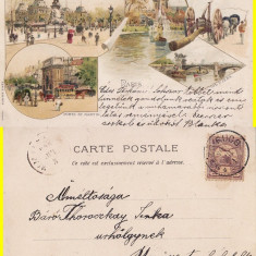 Paris -1900-litografie