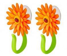 Set 2 cuiere Flower Power Hook Orange foto