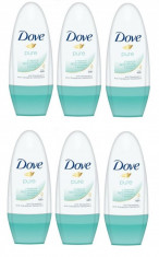 Set 6 x Deodorant Antiperspirant 48h, Roll-on, Dove Pure, 50 ml foto