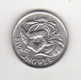 bnk mnd Zambia 5 ngwee 1972 - flora