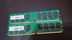 Kit 4GB DDR2 Desktop,2x2GB,Brand Transcend ,800Mhz,CL5 foto