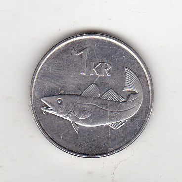 bnk mnd Islanda 1 coroana 2005 - fauna marina foto