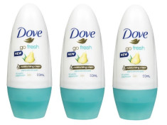 Set 3 x Deodorant Antiperspirant, Roll-On 48h, Dove Go Fresh, Pear &amp;amp; Aloe, 50 ml foto