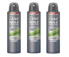 Set 3 x Deodorant Antiperspirant Spray 48h, Dove Men+Care, Minerals+Sage 150 ml foto