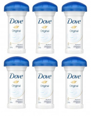 Set 6 x Deodorant Antiperspirant Stick 24h, Dove Original, 50ml foto