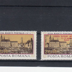 ROMANIA 1974 LP 863 LP 864 ZIUA MARCII POSTALE ROMANESTI MNH