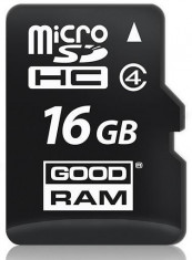Card memorie GOODRAM Micro SDHC 16GB Class 4 + Adapter foto