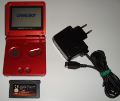 GameBoy Advance SP + Joc Harry Potter and the Goblet of Fire foto