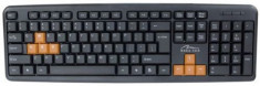 Tastatura Media-Tech MT1250-US, USB, US layout (Negru) foto