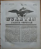 Ziarul Buletin , gazeta oficiala a Principatului Valahiei , nr. 11 , 1841