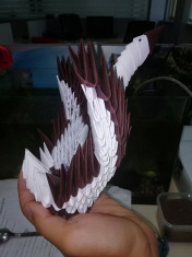 Lebada handmade origami 3d foto