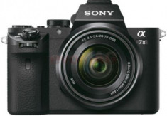 Aparat Foto Mirrorles Sony Alpha 7 II + Obiectiv 28-70mm, 24.3 MP, Filmare Full HD (Negru) foto