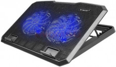 Cooler Laptop Tracer Snowman TRASTA44451, 2 ventilatoare (Negru) foto