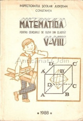 Matematica Pentru Cercurile De Elevi Din Clasele V-VIII - Ion Tiotioi foto