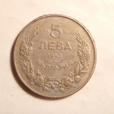 BULGARIA 5 LEVA 1943