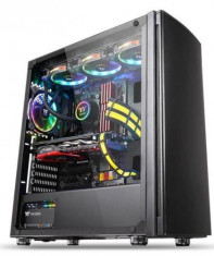 Carcasa Thermaltake Versa H27, Tempered Glass, MidTower (Negru) foto