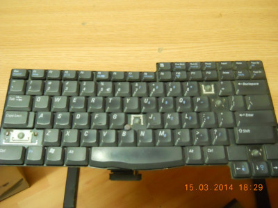 Tastatura Originala - Dell C540-C640 Functionala dar cu 5-6 butoane lipsa foto
