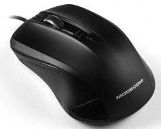 Mouse Optic Modecom MC-M9.1, 1600 DPI, USB (Negru) foto