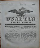 Ziarul Buletin , gazeta oficiala a Principatului Valahiei , nr. 14 , 1841