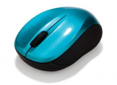 Mouse Wireless Verbatim Go 49044, 1600 DPI (Albastru) foto
