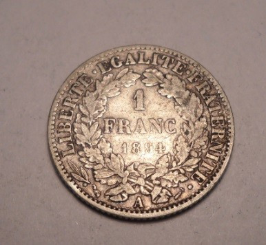 Franta 1 Franc 1894 foto