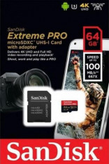 Card de memorie SanDisk Extreme Pro, 64GB, pana la 100 MB/s foto