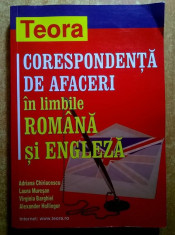 Adriana Chiriacescu, s.a. - Corespondenta de afaceri in limbile romana si engleza foto