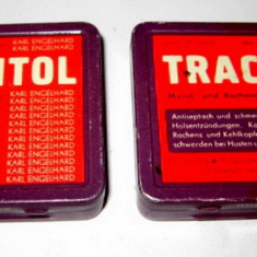 9391-Set 2 Cutii goale Trachitol Karl Engelhard pastile farmacie dezinfectie.