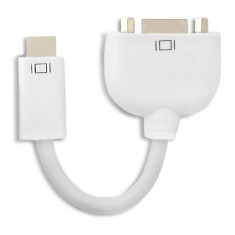Adaptor Qoltec Mini DVI Male/ VGA Female / for Apple 15cm white foto