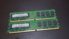 Kit 4GB DDR2 Desktop,2x2GB,Brand Samsung,800Mhz,PC2-6400,CL6 foto