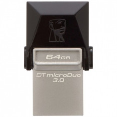 Resigilat: Kingston DataTraveler microDuo 64GB - stick de memorie USB 3.0 - microUSB 64GB BK125013940 foto