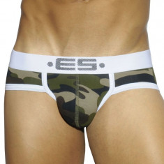 Chiloti ES Collection UN196 Camouflage Basic Brief Camo Black- diferite marimi foto