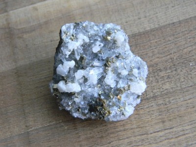 Specimen minerale - CUART, CALCITA SI PIRITA (T1) foto