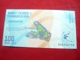 Bancnota 100 Ariary zato Madagascar 2017, cal. Necirculat