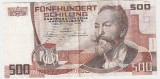 AUSTRIA 500 SCHILLING 1985 AXF