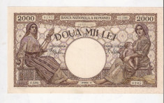 BANCNOTA 2000 LEI, 1 SEPTEMBRIE 1943 foto