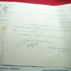 Chitanta- Titlu Provizoriu 1944 -Imprumutul Apararii Nationale ,semnat Ministrul